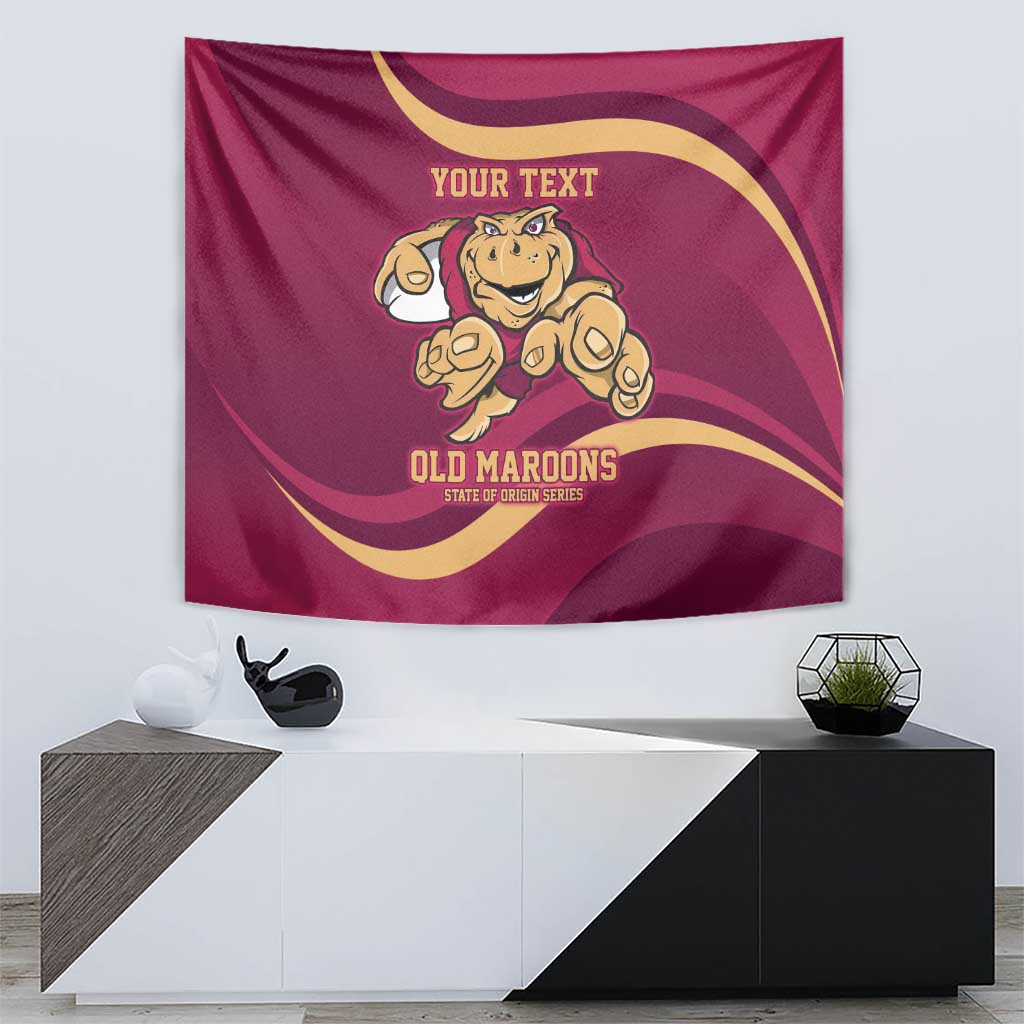 Custom QLD Maroons Cane Toad Tapestry Queensland Origin No1 - Vibe Hoodie Shop