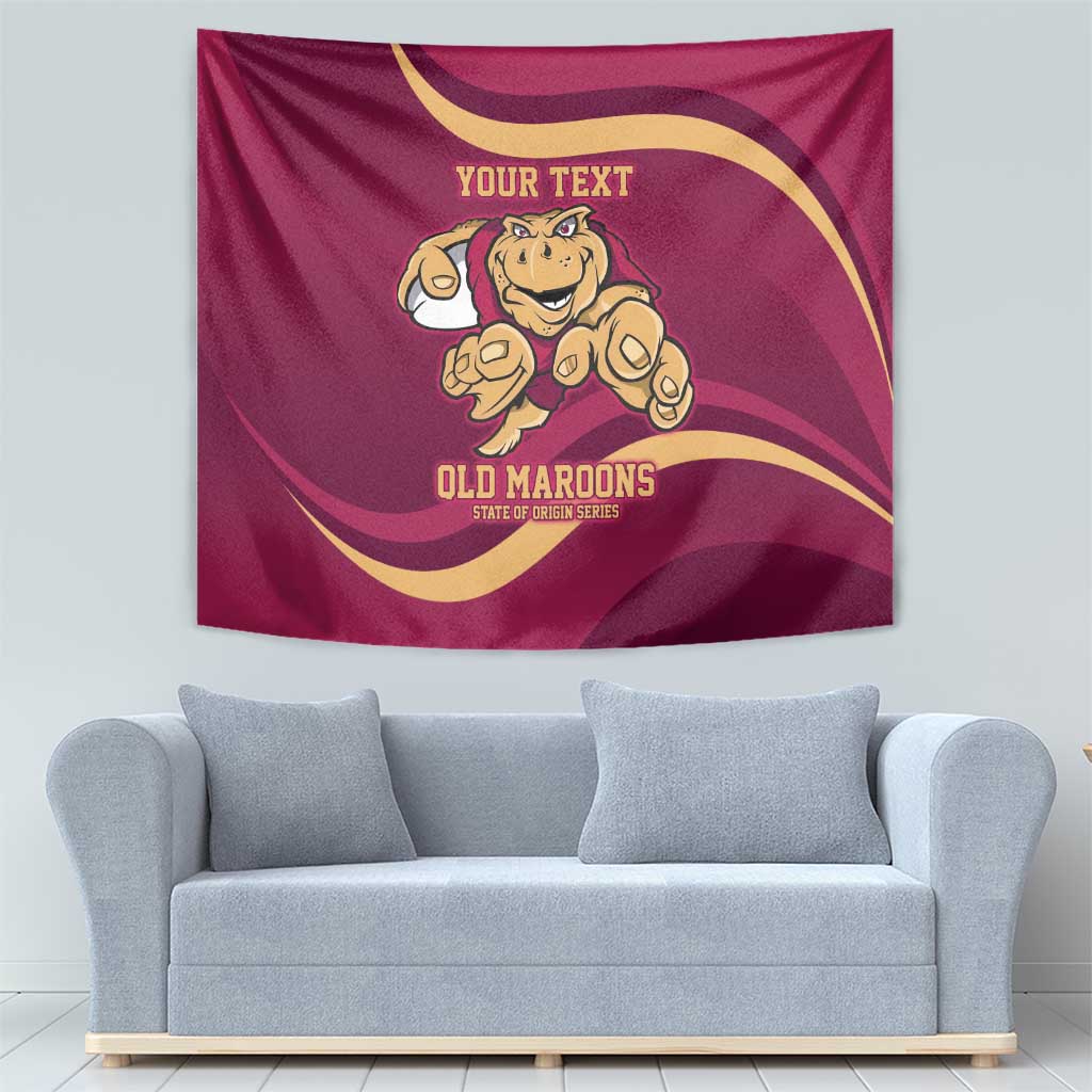 Custom QLD Maroons Cane Toad Tapestry Queensland Origin No1 - Vibe Hoodie Shop