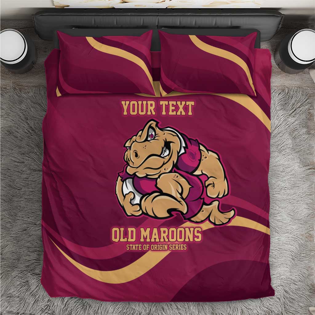 Custom QLD Maroons Cane Toad Bedding Set Queensland Origin No2 - Vibe Hoodie Shop