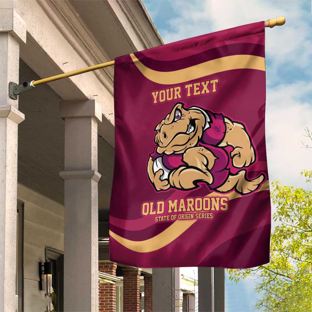 Custom QLD Maroons Cane Toad Garden Flag Queensland Origin No2 - Vibe Hoodie Shop