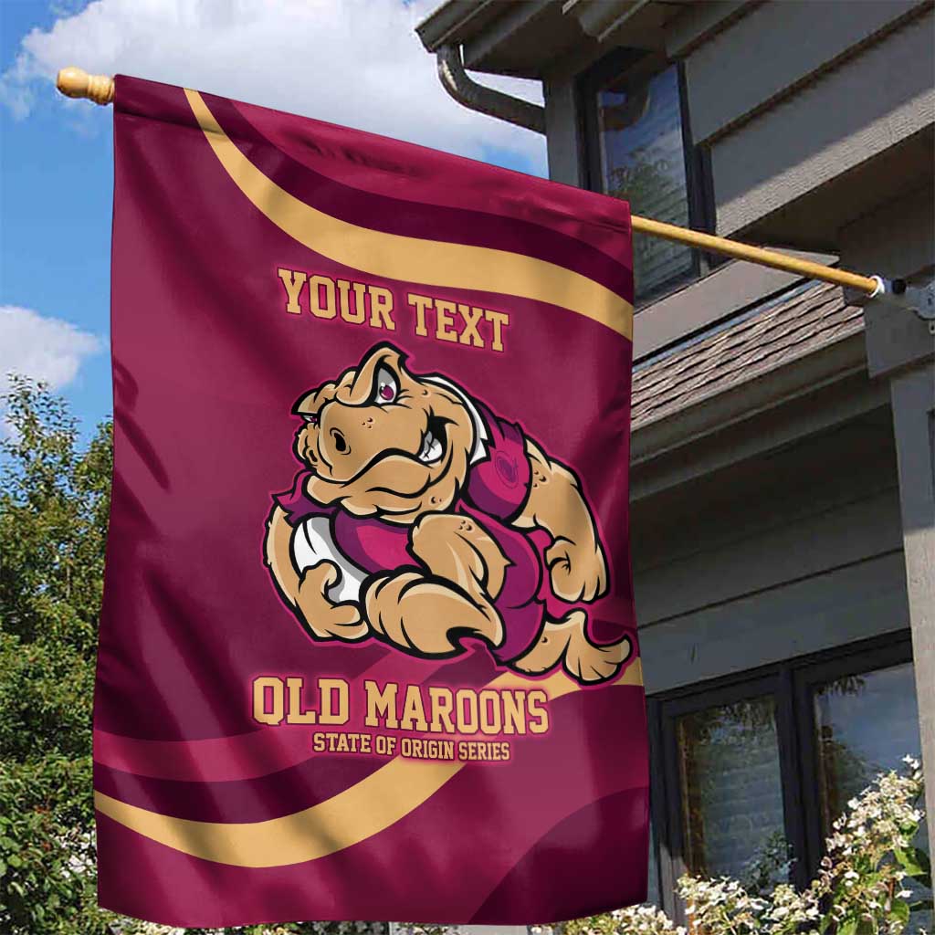 Custom QLD Maroons Cane Toad Garden Flag Queensland Origin No2 - Vibe Hoodie Shop