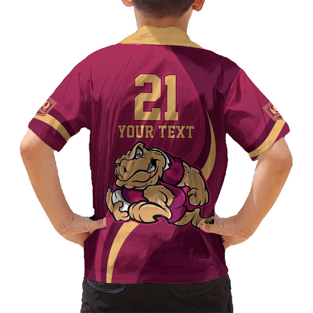 Custom QLD Maroons Cane Toad Hawaiian Shirt Queensland Origin No2 - Vibe Hoodie Shop