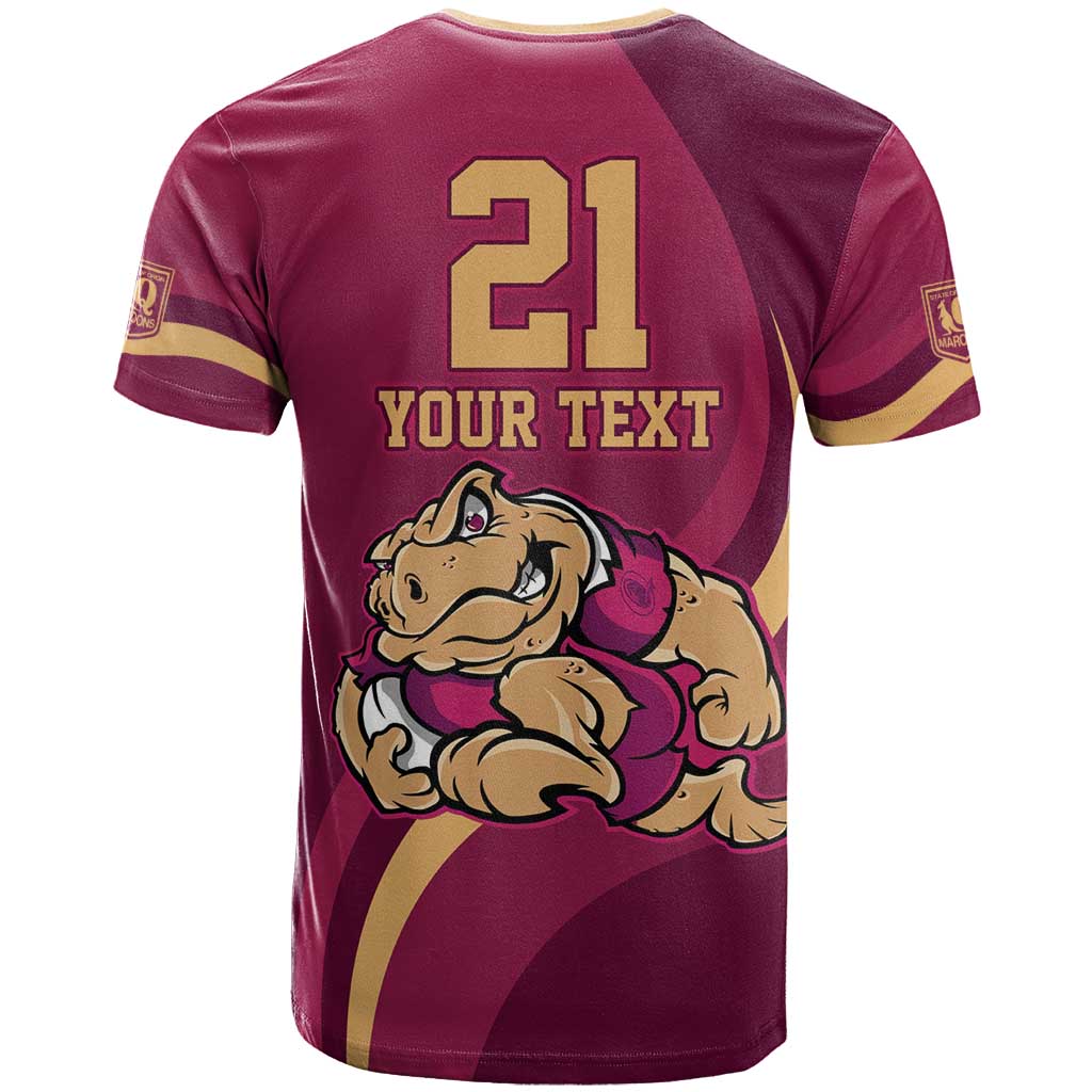 Custom QLD Maroons Cane Toad T Shirt Queensland Origin No2 LT9 - Vibe Hoodie Shop