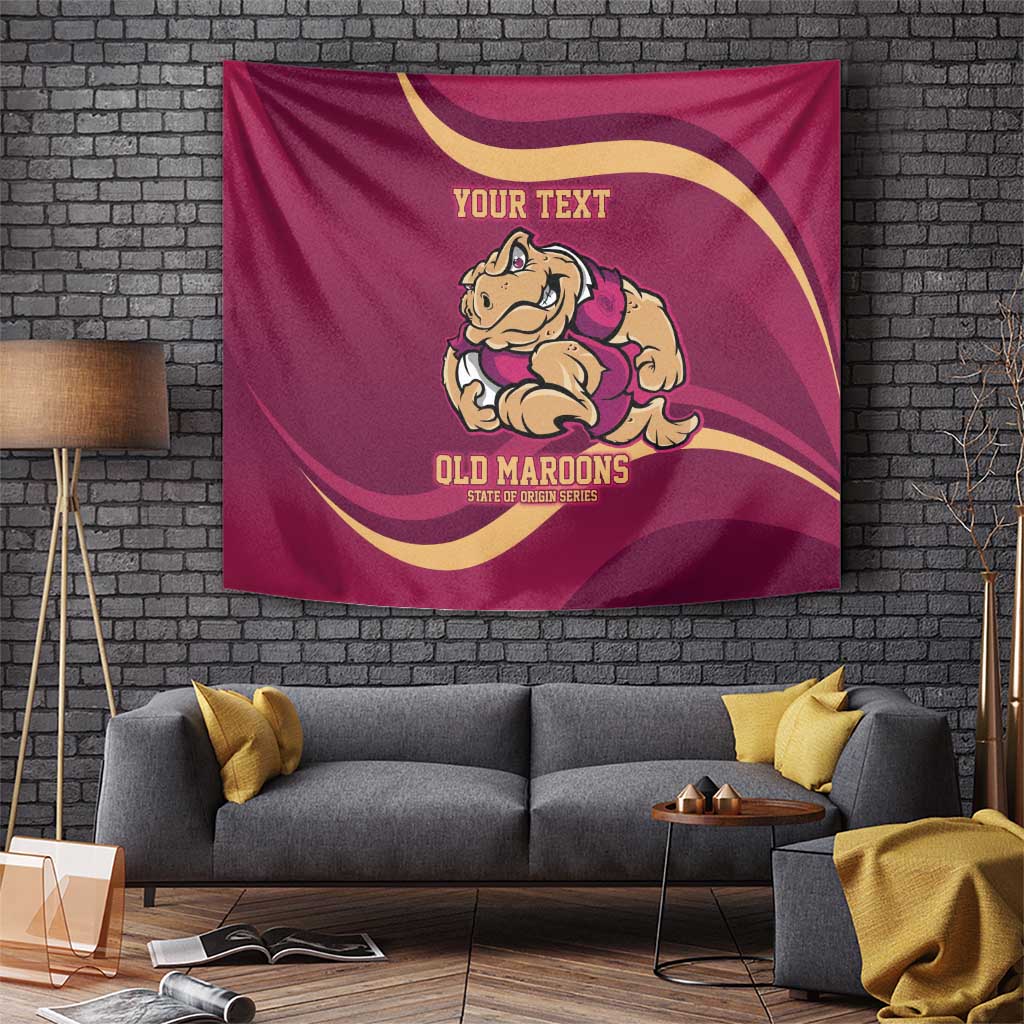 Custom QLD Maroons Cane Toad Tapestry Queensland Origin No2 - Vibe Hoodie Shop