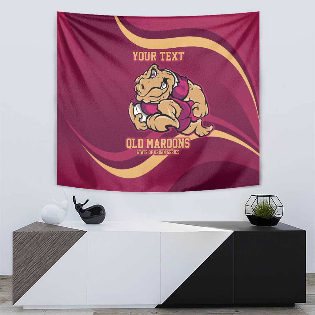 Custom QLD Maroons Cane Toad Tapestry Queensland Origin No2 - Vibe Hoodie Shop