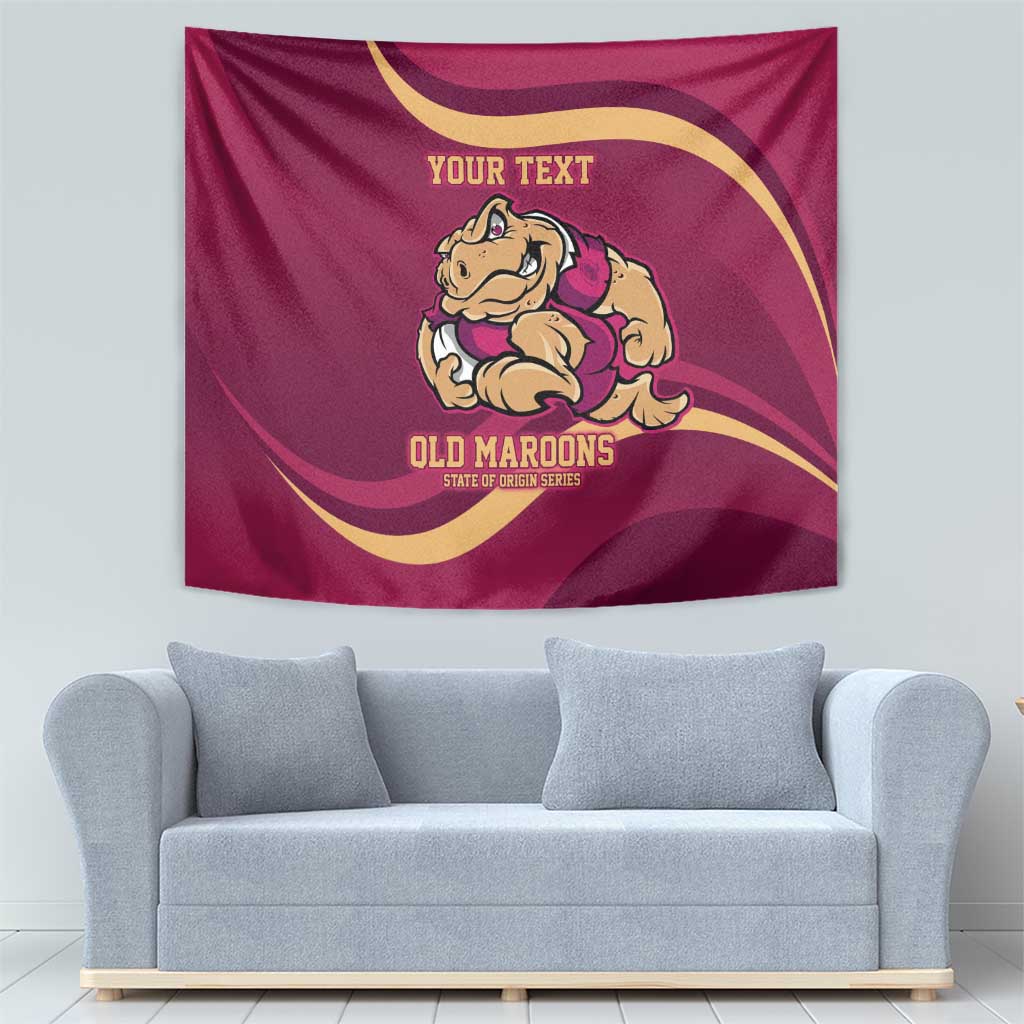 Custom QLD Maroons Cane Toad Tapestry Queensland Origin No2 - Vibe Hoodie Shop