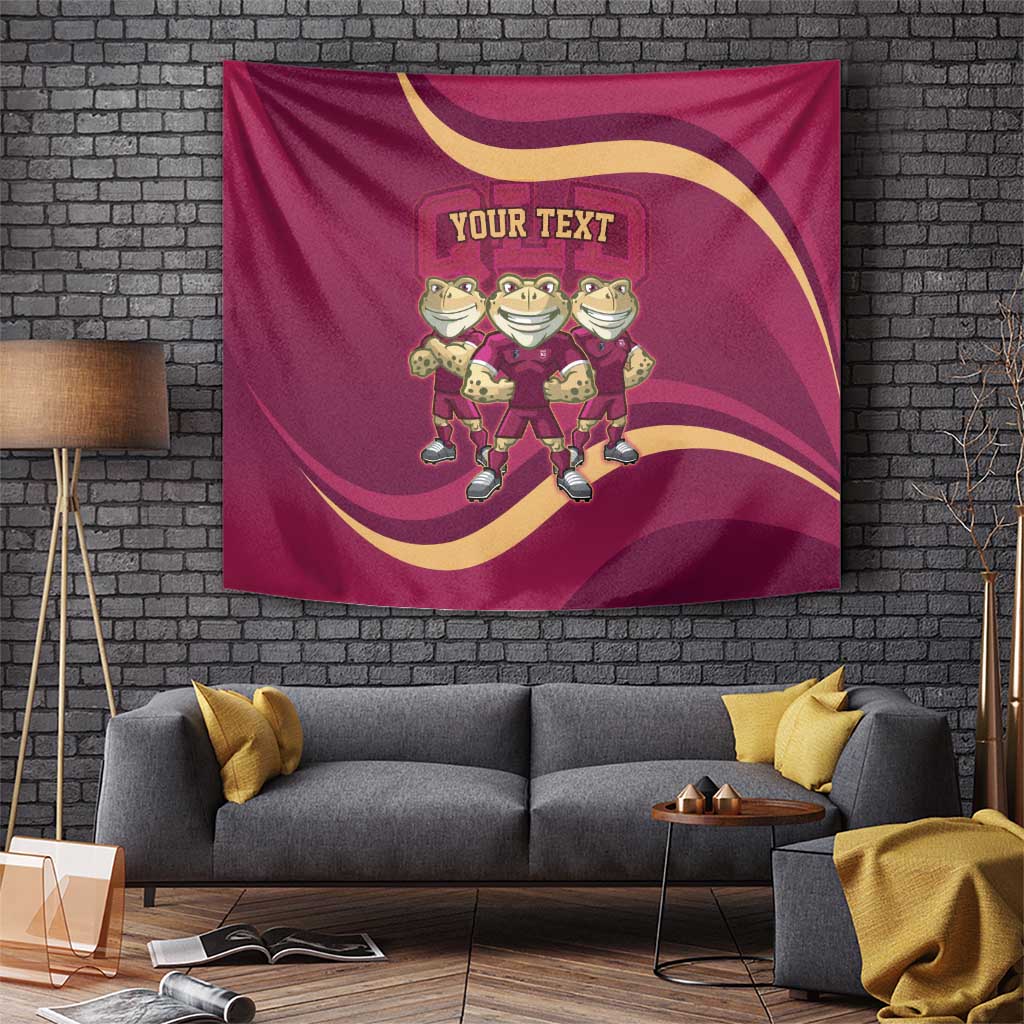 Custom QLD Maroons Cane Toad Tapestry Queensland Origin No3 - Vibe Hoodie Shop