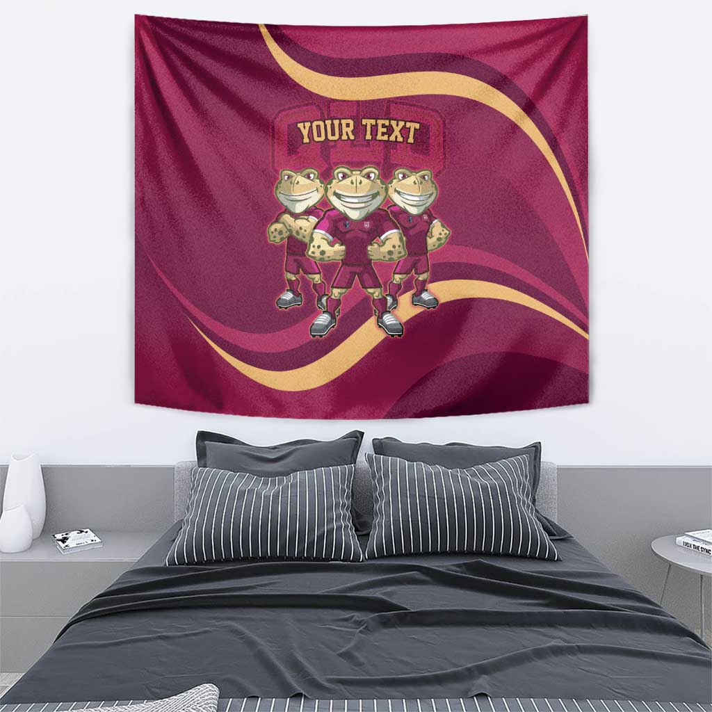 Custom QLD Maroons Cane Toad Tapestry Queensland Origin No3 - Vibe Hoodie Shop