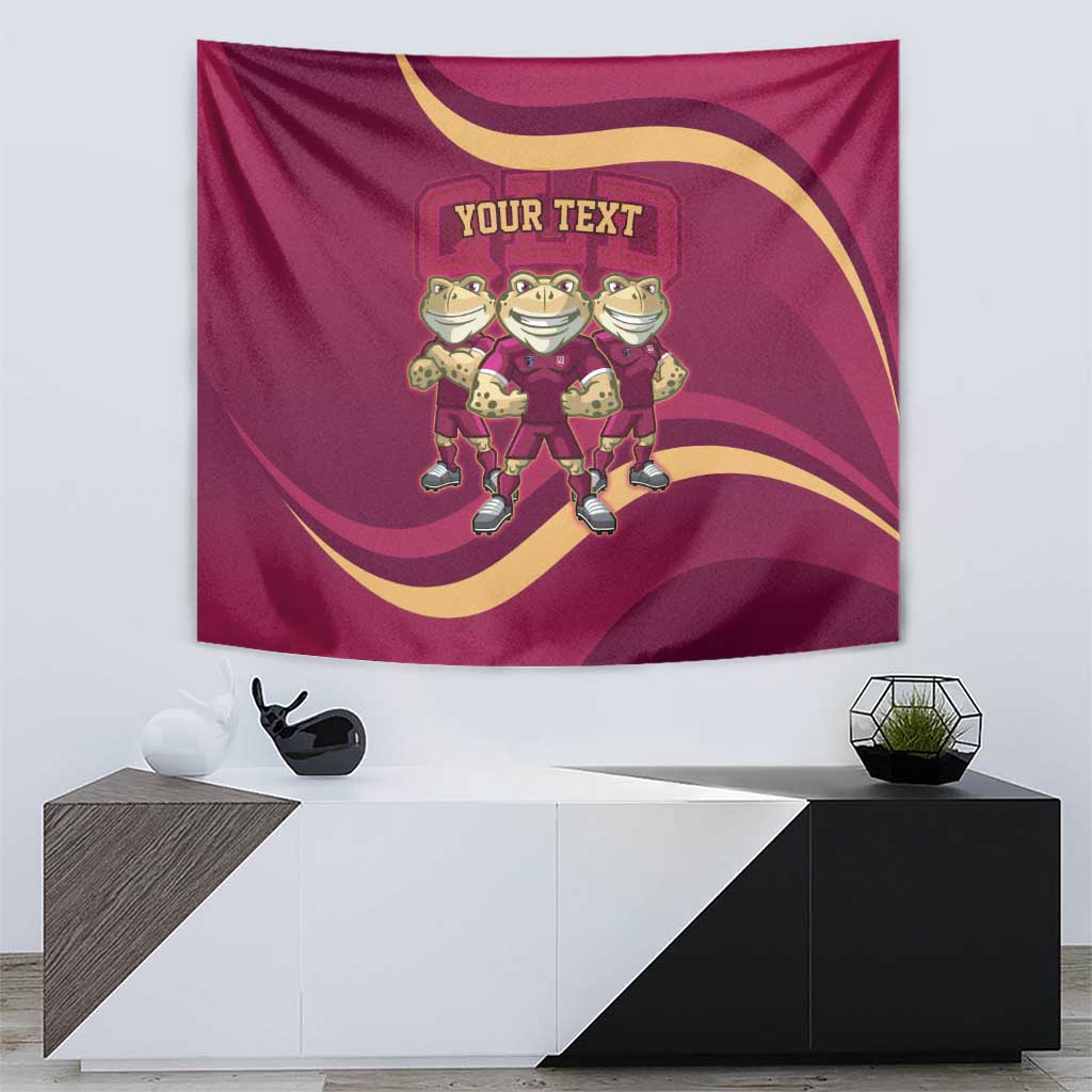 Custom QLD Maroons Cane Toad Tapestry Queensland Origin No3 - Vibe Hoodie Shop