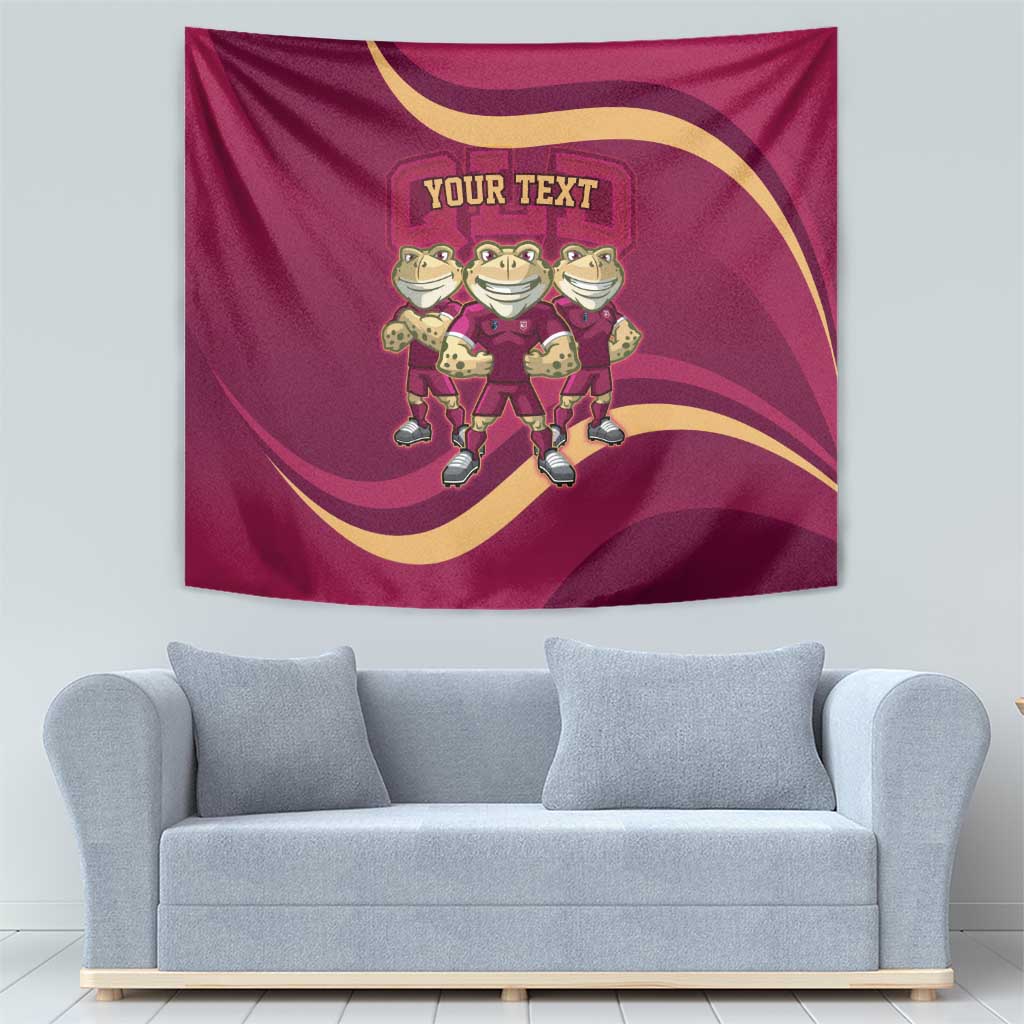 Custom QLD Maroons Cane Toad Tapestry Queensland Origin No3 - Vibe Hoodie Shop