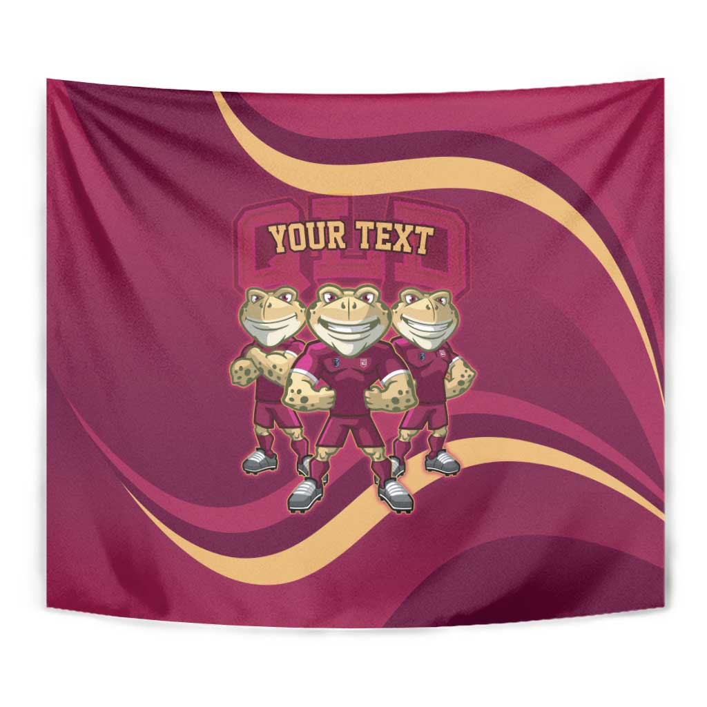 Custom QLD Maroons Cane Toad Tapestry Queensland Origin No3 - Vibe Hoodie Shop