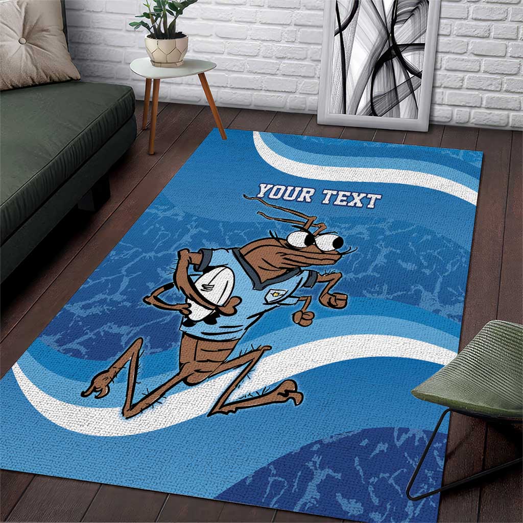 Custom NSW Cockroaches Blues Area Rug New South Wales Origin No1 - Vibe Hoodie Shop