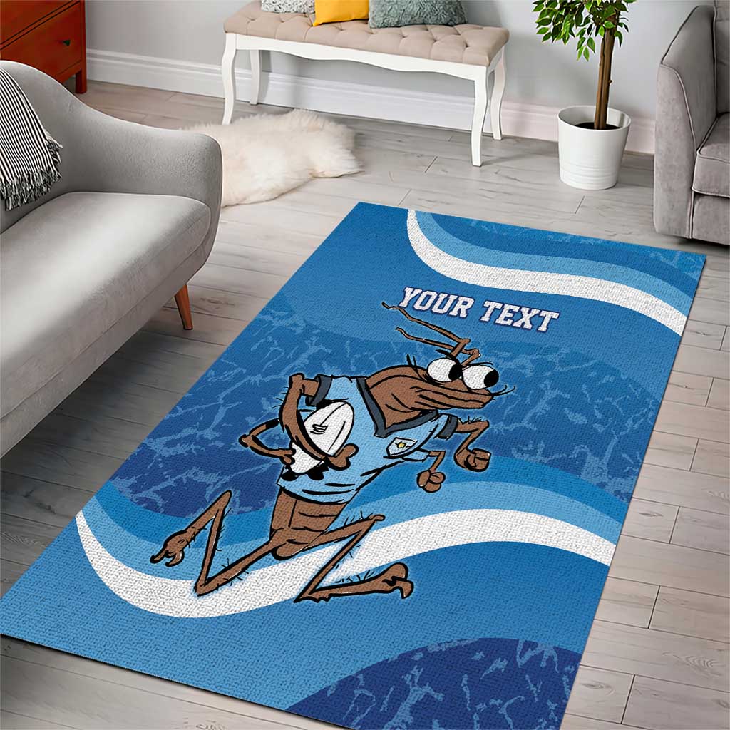 Custom NSW Cockroaches Blues Area Rug New South Wales Origin No1 - Vibe Hoodie Shop