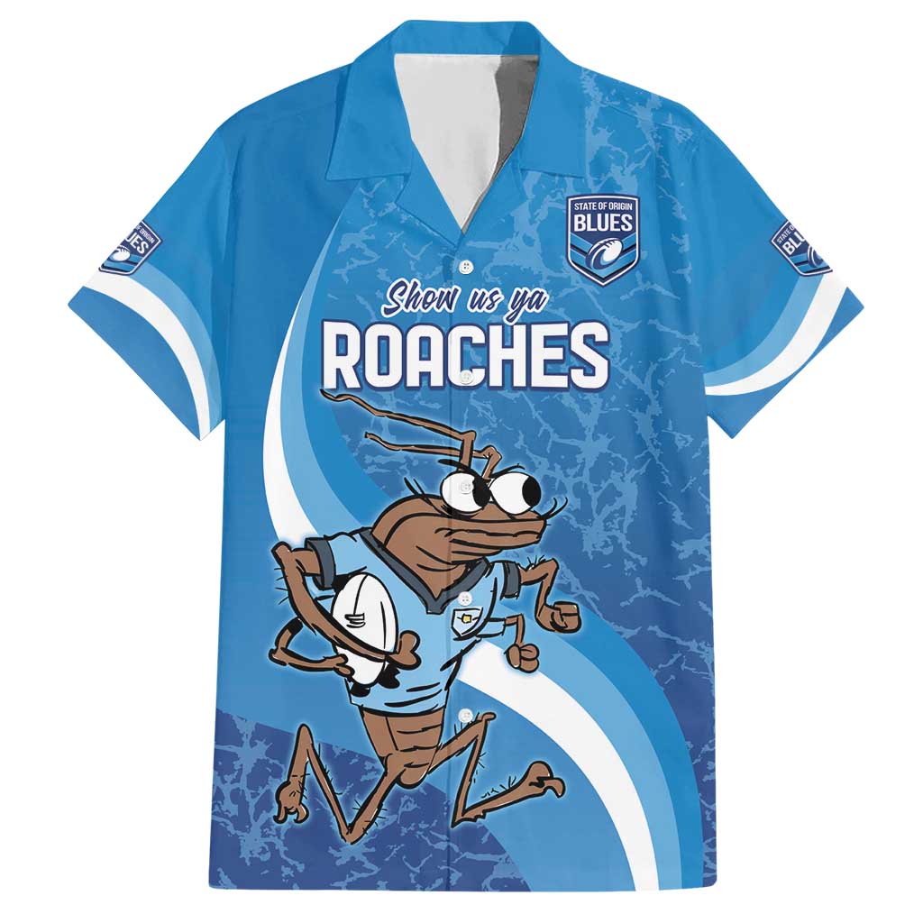 Custom NSW Cockroaches Blues Hawaiian Shirt New South Wales Origin No1 - Vibe Hoodie Shop