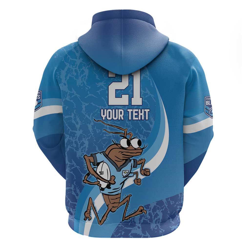 Custom NSW Cockroaches Blues Hoodie New South Wales Origin No1 LT9 - Vibe Hoodie Shop