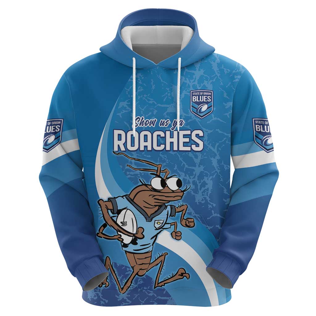 Custom NSW Cockroaches Blues Hoodie New South Wales Origin No1 LT9 - Vibe Hoodie Shop
