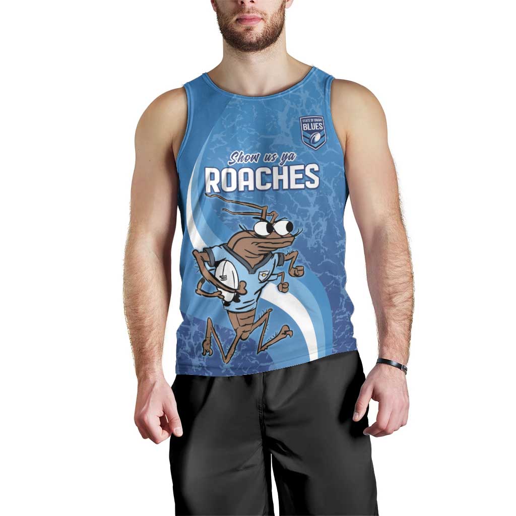 Custom NSW Cockroaches Blues Men Tank Top New South Wales Origin No1 - Vibe Hoodie Shop