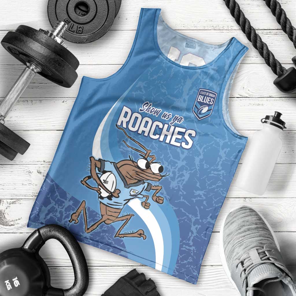 Custom NSW Cockroaches Blues Men Tank Top New South Wales Origin No1 - Vibe Hoodie Shop