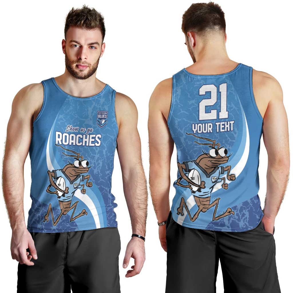Custom NSW Cockroaches Blues Men Tank Top New South Wales Origin No1 - Vibe Hoodie Shop