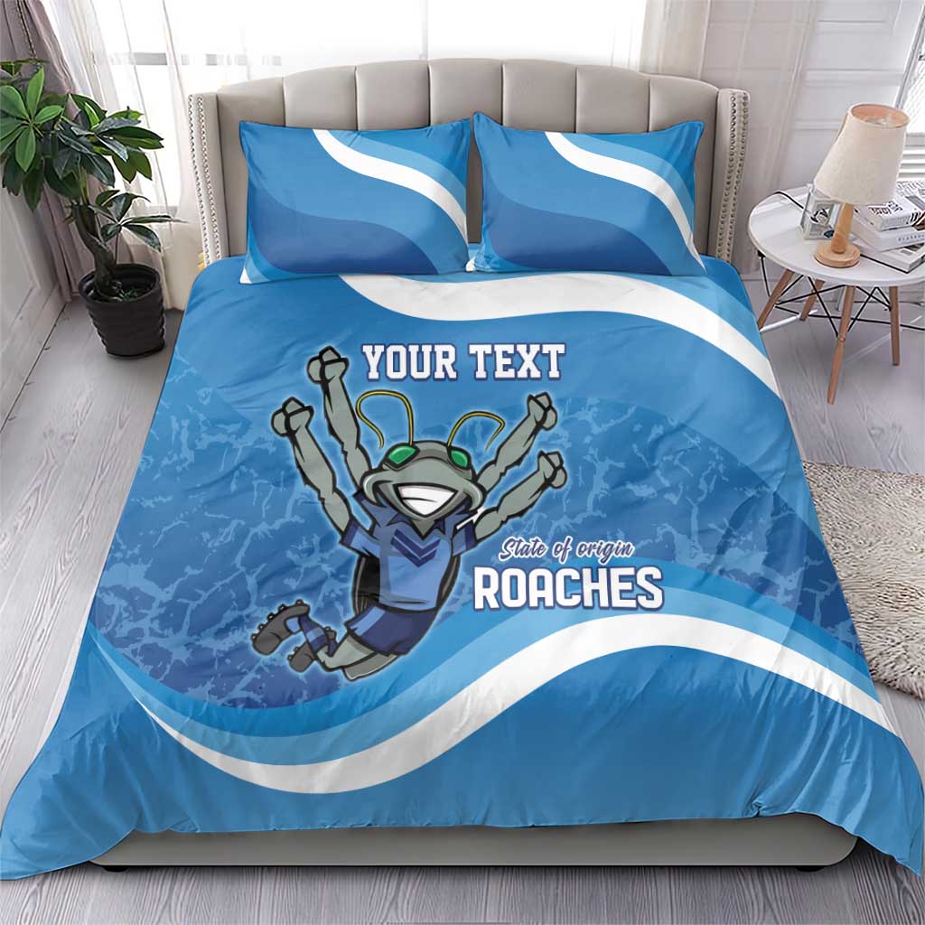 Custom NSW Cockroaches Blues Bedding Set New South Wales Origin No2 - Vibe Hoodie Shop