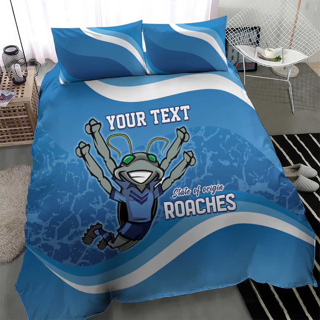 Custom NSW Cockroaches Blues Bedding Set New South Wales Origin No2 - Vibe Hoodie Shop