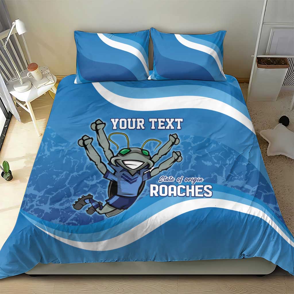 Custom NSW Cockroaches Blues Bedding Set New South Wales Origin No2 - Vibe Hoodie Shop