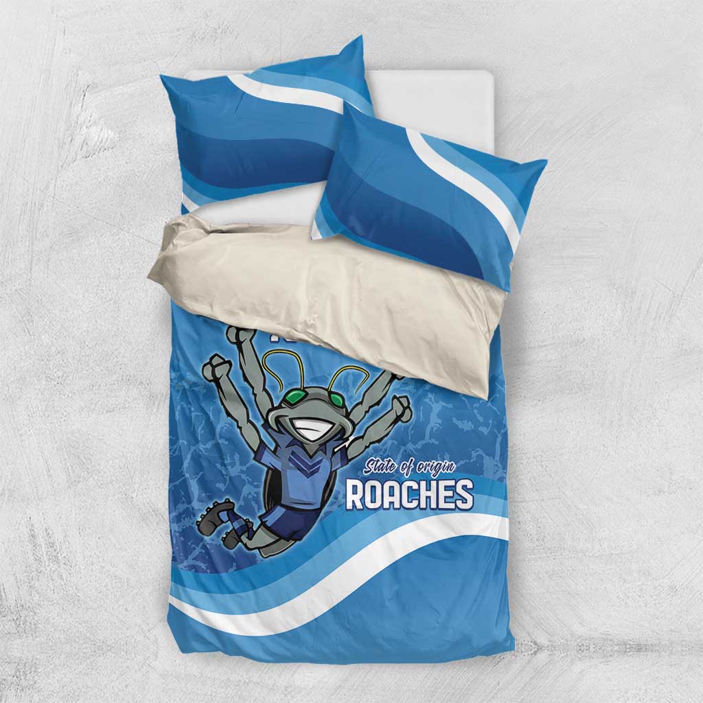 Custom NSW Cockroaches Blues Bedding Set New South Wales Origin No2 - Vibe Hoodie Shop