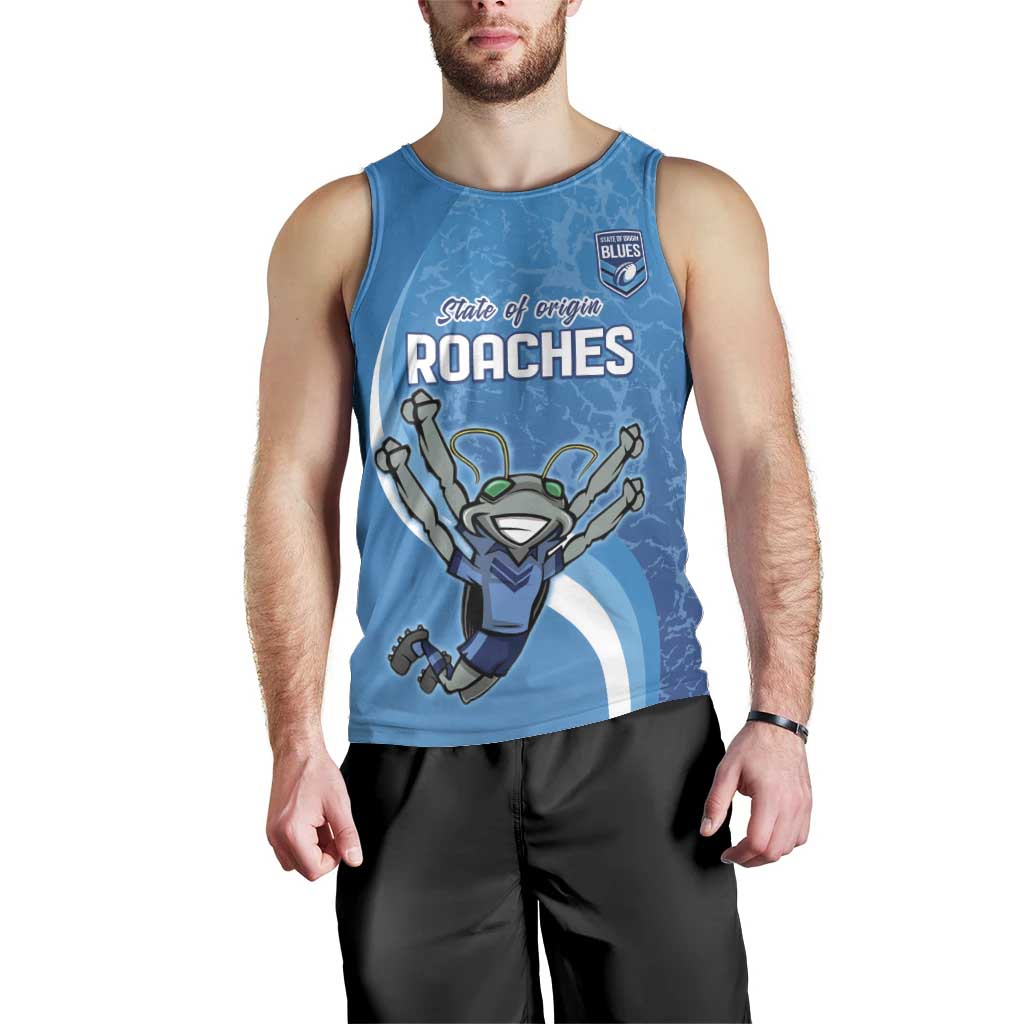 Custom NSW Cockroaches Blues Men Tank Top New South Wales Origin No2 - Vibe Hoodie Shop