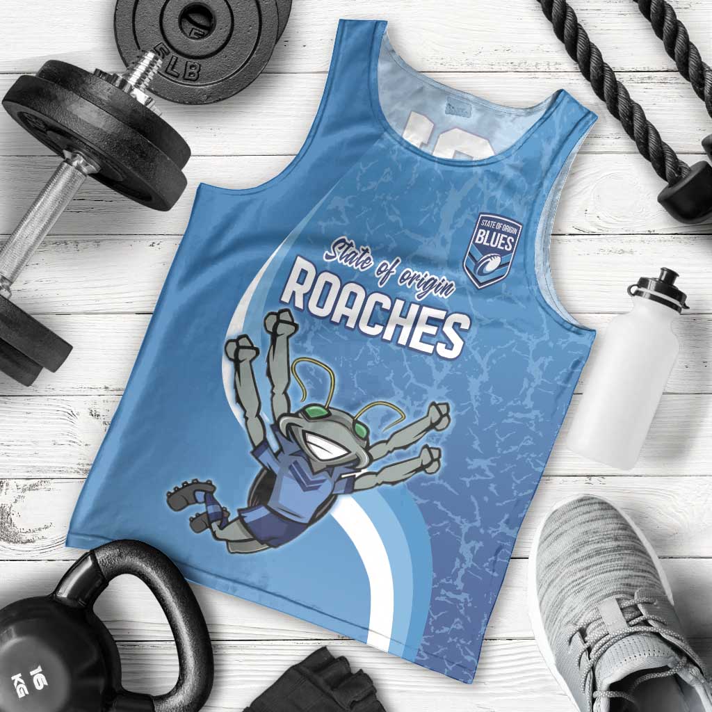 Custom NSW Cockroaches Blues Men Tank Top New South Wales Origin No2 - Vibe Hoodie Shop