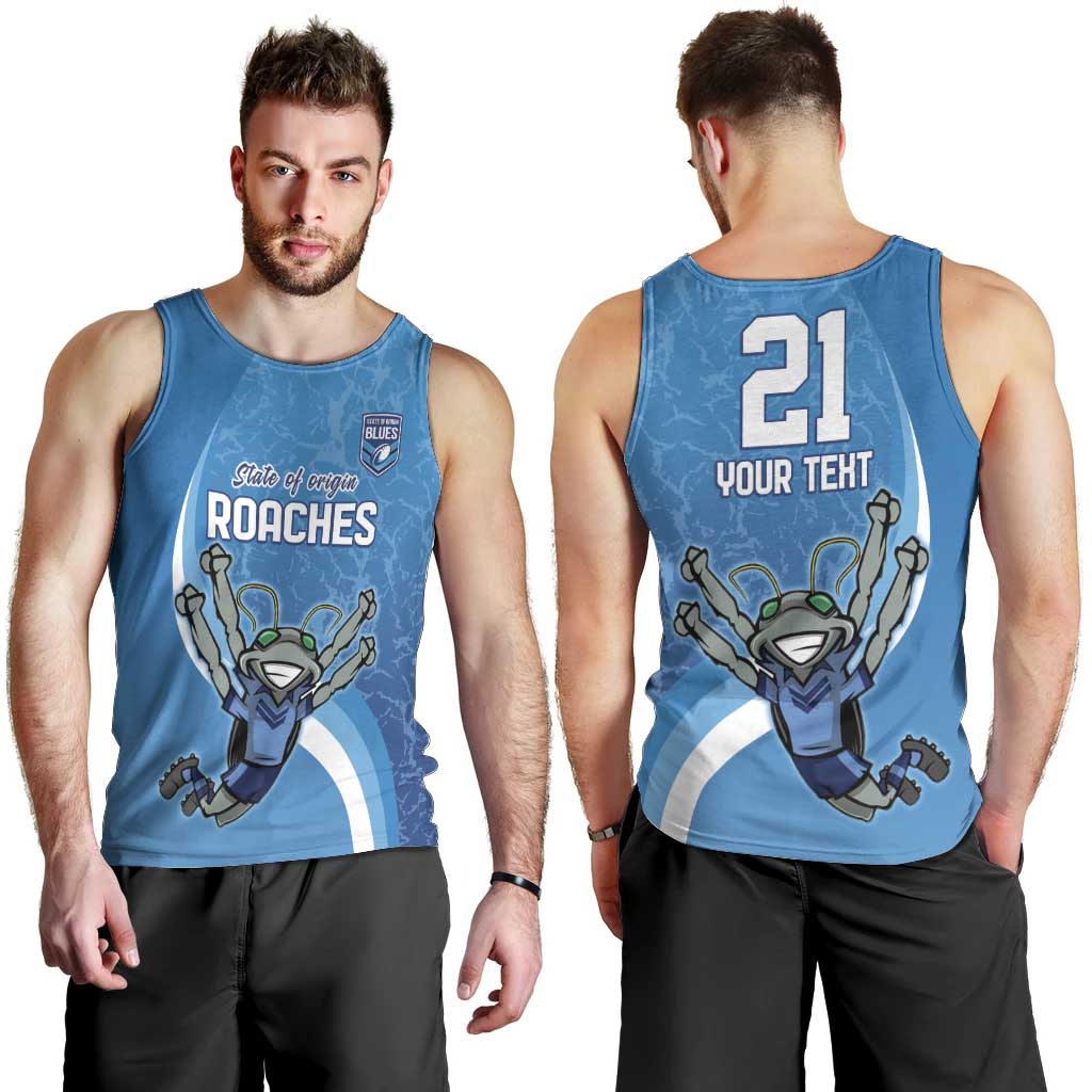 Custom NSW Cockroaches Blues Men Tank Top New South Wales Origin No2 - Vibe Hoodie Shop