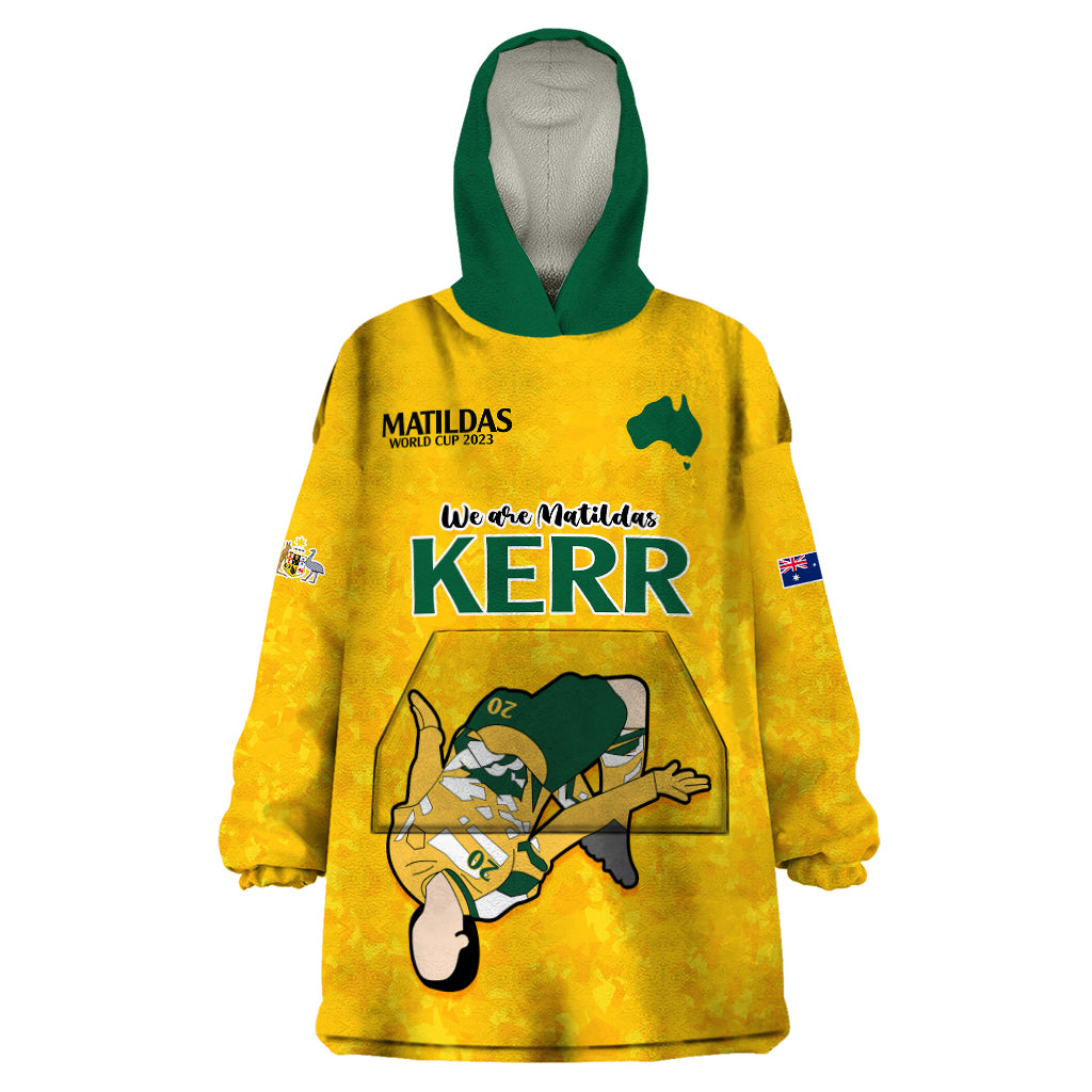 Sam Kerr Matildas Wearable Blanket Hoodie Australia Soccer Go World Cup 2023 - Vibe Hoodie Shop