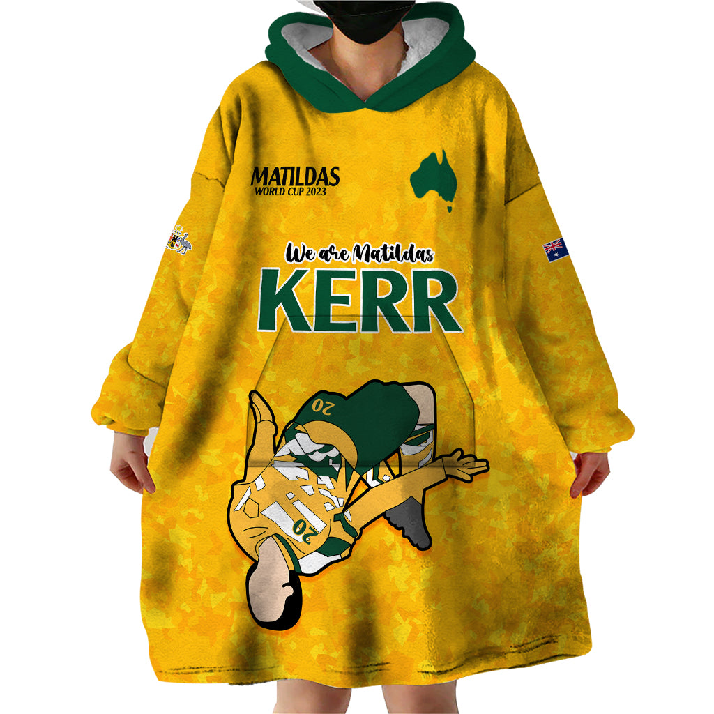 Sam Kerr Matildas Wearable Blanket Hoodie Australia Soccer Go World Cup 2023 - Vibe Hoodie Shop