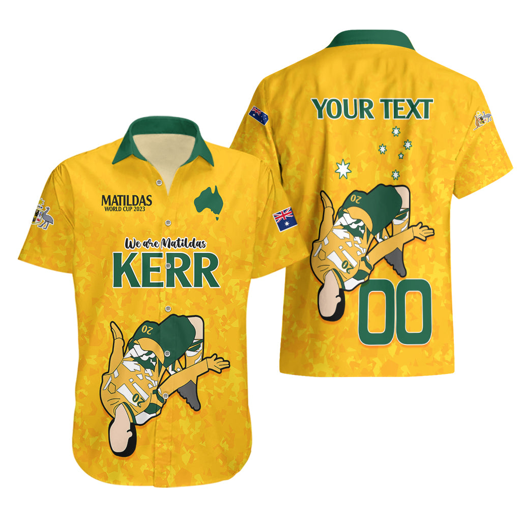Custom Sam Kerr Matildas Hawaiian Shirt Australia Soccer Go World Cup 2023 - Vibe Hoodie Shop