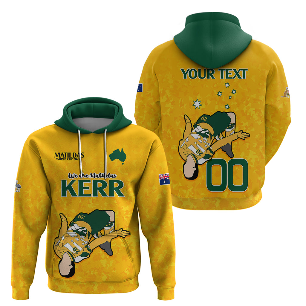 Custom Sam Kerr Matildas Hoodie Australia Soccer Go World Cup 2023 LT9 - Vibe Hoodie Shop
