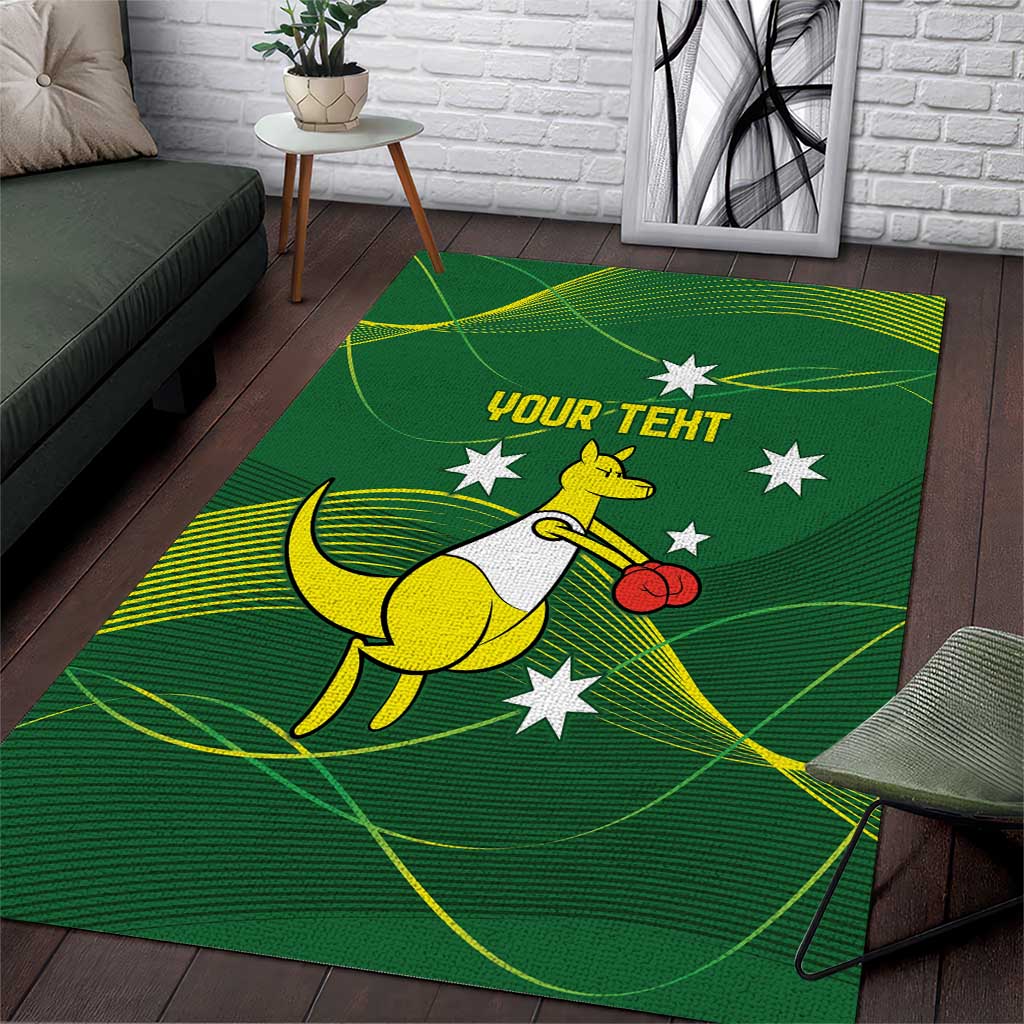 Personalised Australia Go Paris 2024 Area Rug National Color Ver1 - Vibe Hoodie Shop