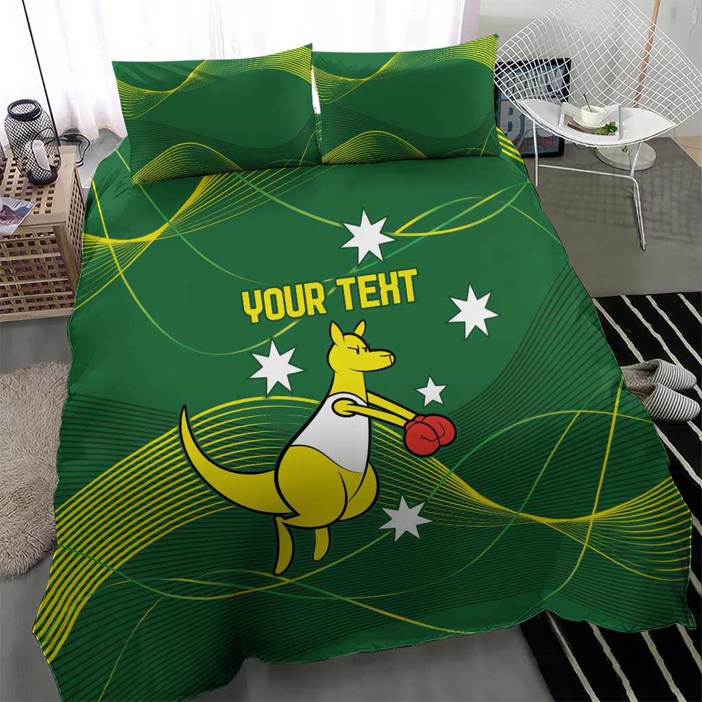 Personalised Australia Go Paris 2024 Bedding Set National Color Ver1 - Vibe Hoodie Shop