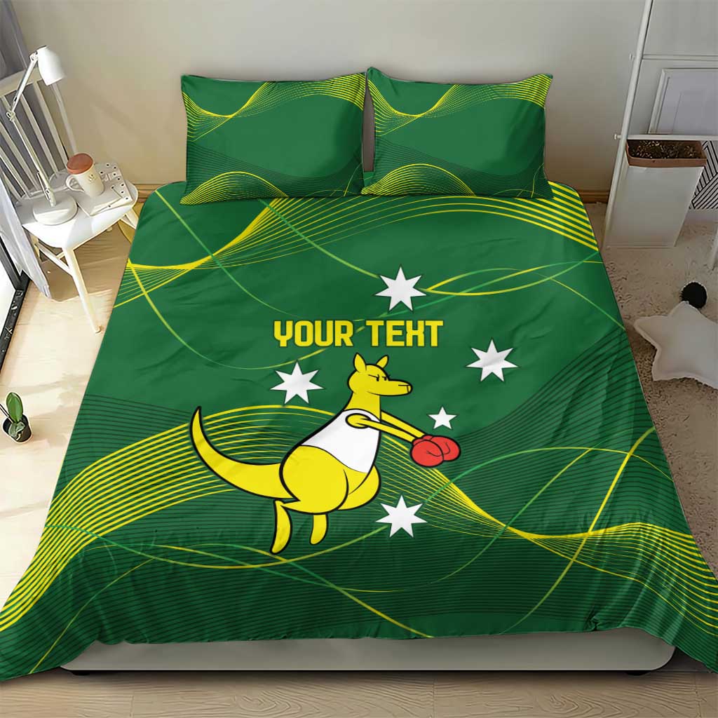 Personalised Australia Go Paris 2024 Bedding Set National Color Ver1 - Vibe Hoodie Shop