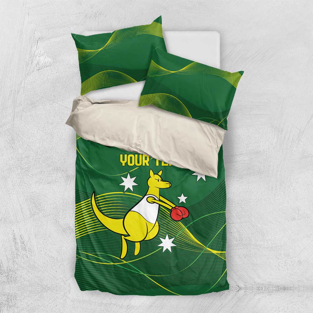 Personalised Australia Go Paris 2024 Bedding Set National Color Ver1 - Vibe Hoodie Shop