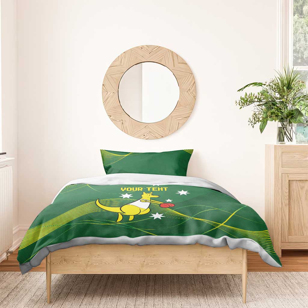 Personalised Australia Go Paris 2024 Bedding Set National Color Ver1 - Vibe Hoodie Shop