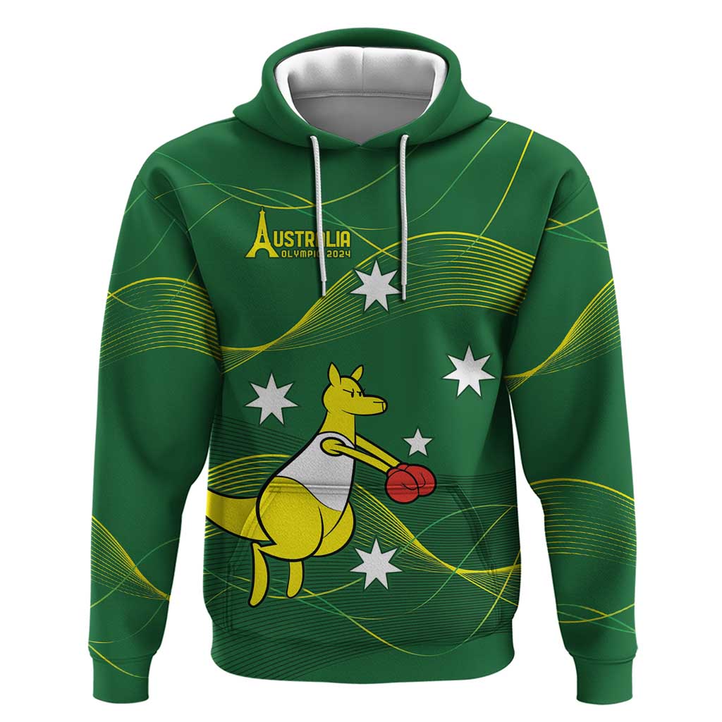 Personalised Australia Go Paris 2024 Hoodie National Color Ver1 LT9 - Vibe Hoodie Shop