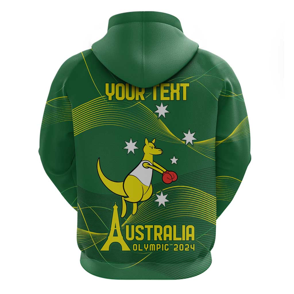 Personalised Australia Go Paris 2024 Hoodie National Color Ver1 LT9 - Vibe Hoodie Shop