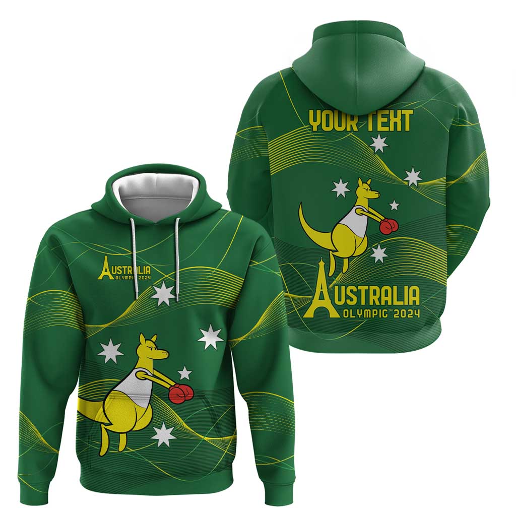 Personalised Australia Go Paris 2024 Hoodie National Color Ver1 LT9 - Vibe Hoodie Shop
