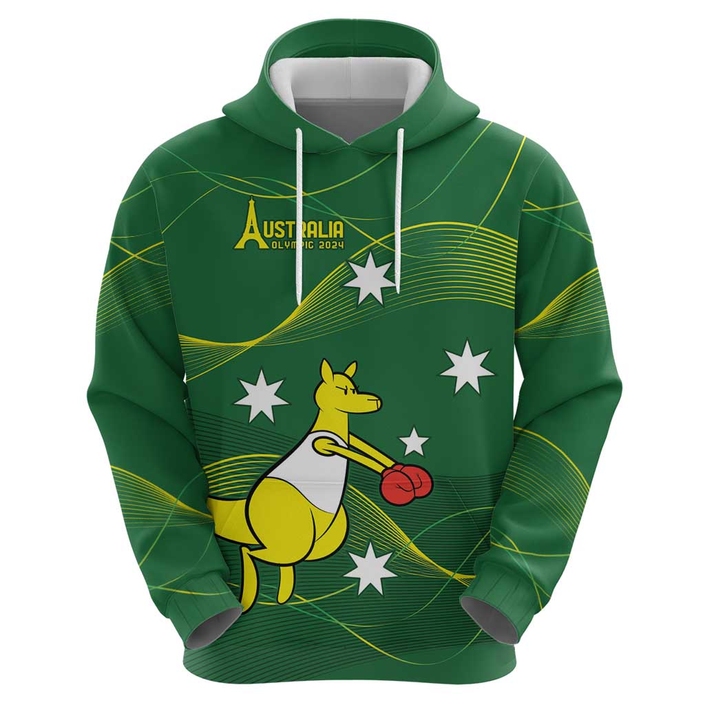 Personalised Australia Go Paris 2024 Hoodie National Color Ver1 LT9 - Vibe Hoodie Shop