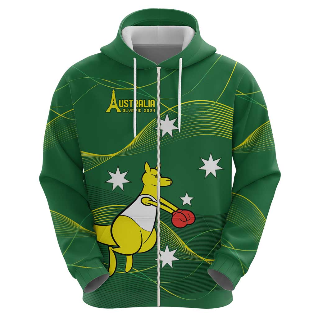 Personalised Australia Go Paris 2024 Hoodie National Color Ver1 LT9 - Vibe Hoodie Shop