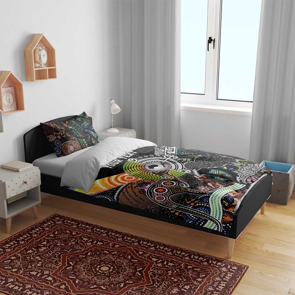 Personalised New Zealand and Australia Bedding Set Maori Mix Aboriginal Art Style - Vibe Hoodie Shop