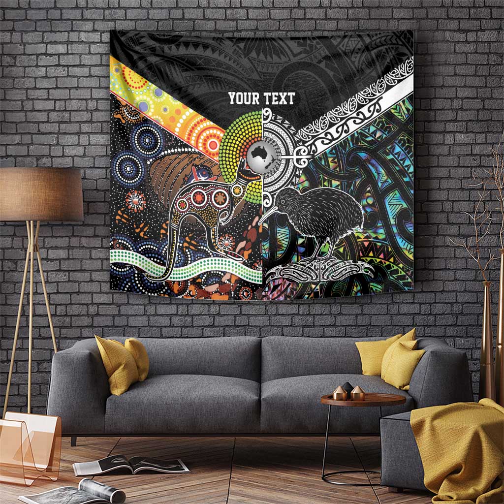 Personalised New Zealand and Australia Tapestry Maori Mix Aboriginal Art Style - Vibe Hoodie Shop