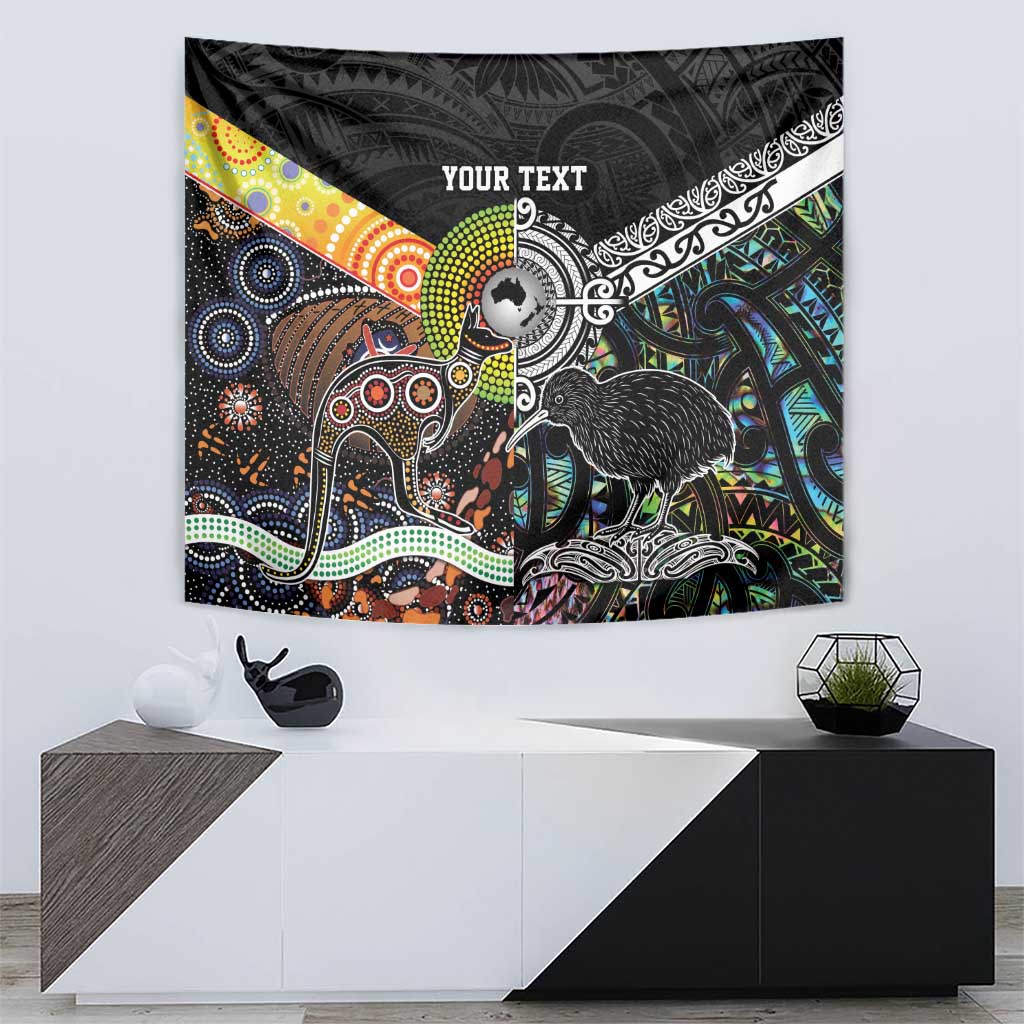 Personalised New Zealand and Australia Tapestry Maori Mix Aboriginal Art Style - Vibe Hoodie Shop