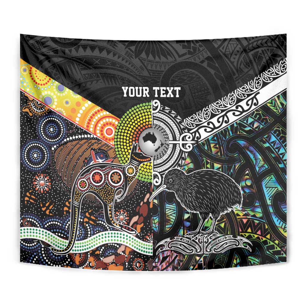 Personalised New Zealand and Australia Tapestry Maori Mix Aboriginal Art Style - Vibe Hoodie Shop