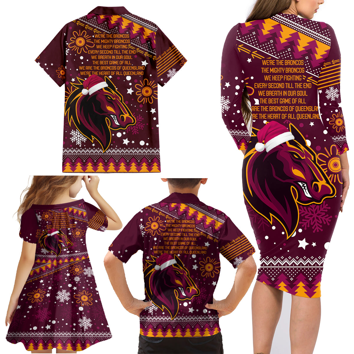 broncos-rugby-family-matching-long-sleeve-bodycon-dress-and-hawaiian-shirt-heart-of-all-queenland-2023-christmas-vibe-unique