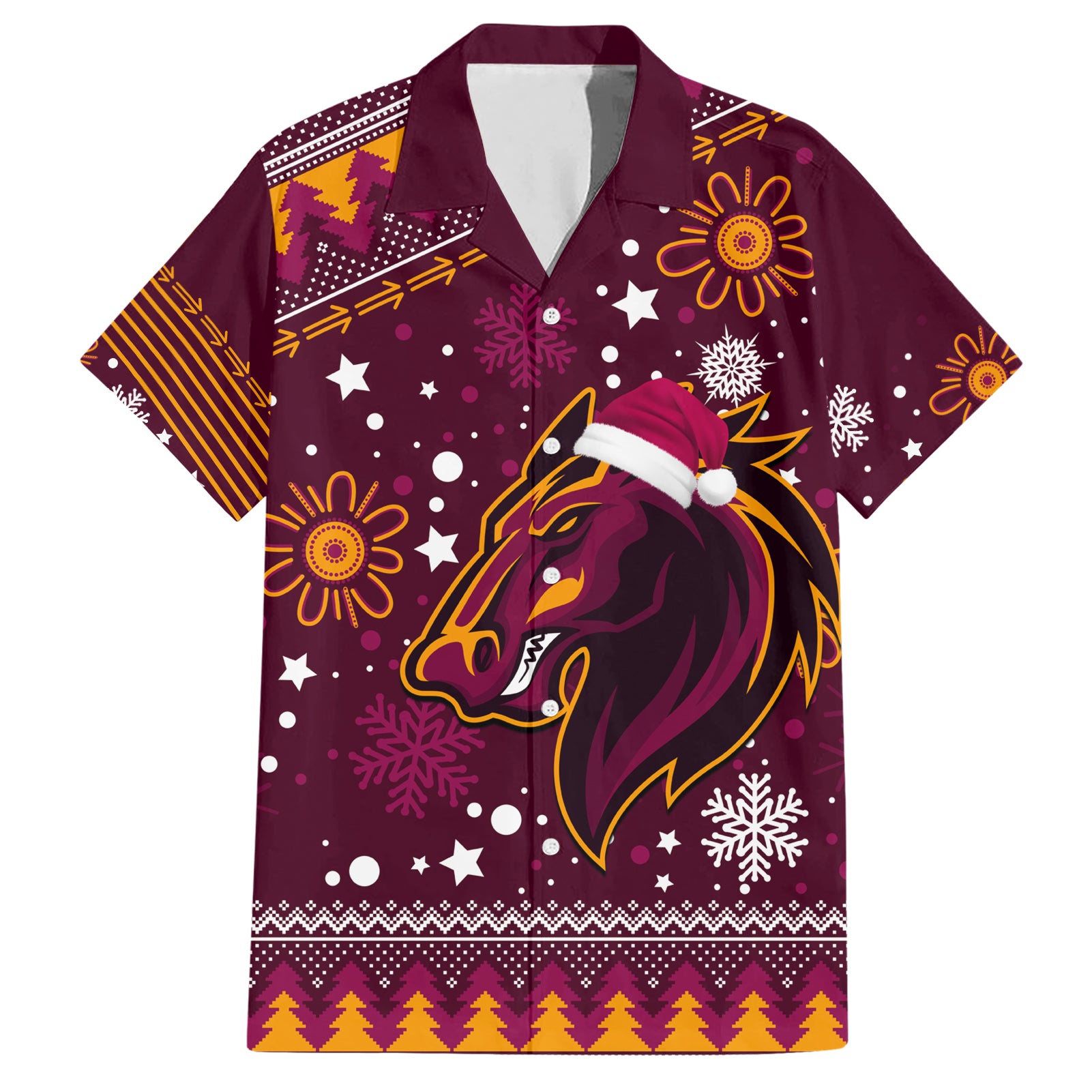 Broncos Rugby Hawaiian Shirt Heart Of All Queenland 2023 Christmas Vibe Unique - Vibe Hoodie Shop